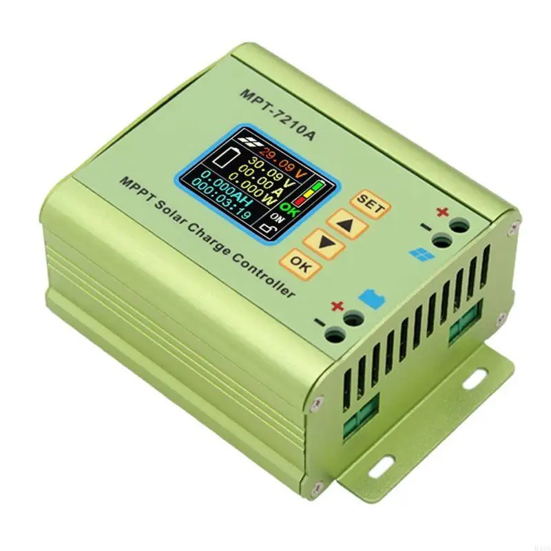 B46A MPT-7210A LCD Solar Panel Controller for LithiumBattery Pack Output 0-10A