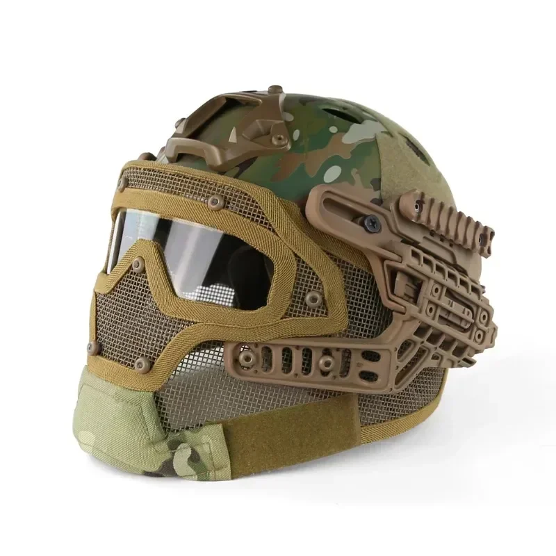 ERQYGRA Tactical FAST Helmet ROUND HOLES Airsoft Sports Outdoor Hunting Accessories Paintball CS Wargame Protective Equipment