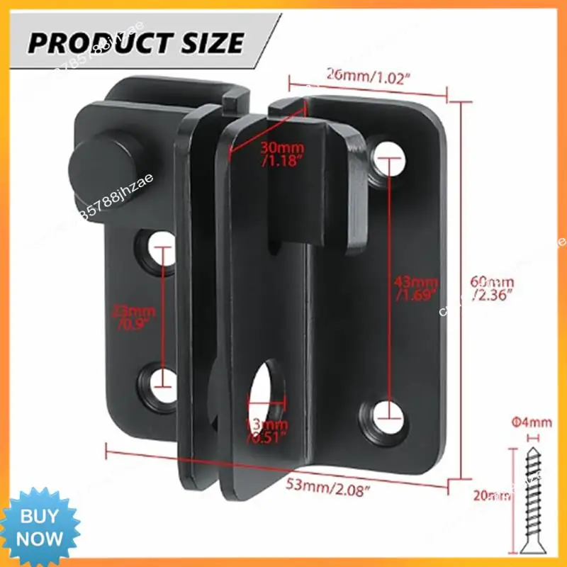 A10R Flip Latch Sliding Bolt Latch Security Door Lock For Barn Cabinet Pet Cage Garden Bathroom Garage Window Sliding Door