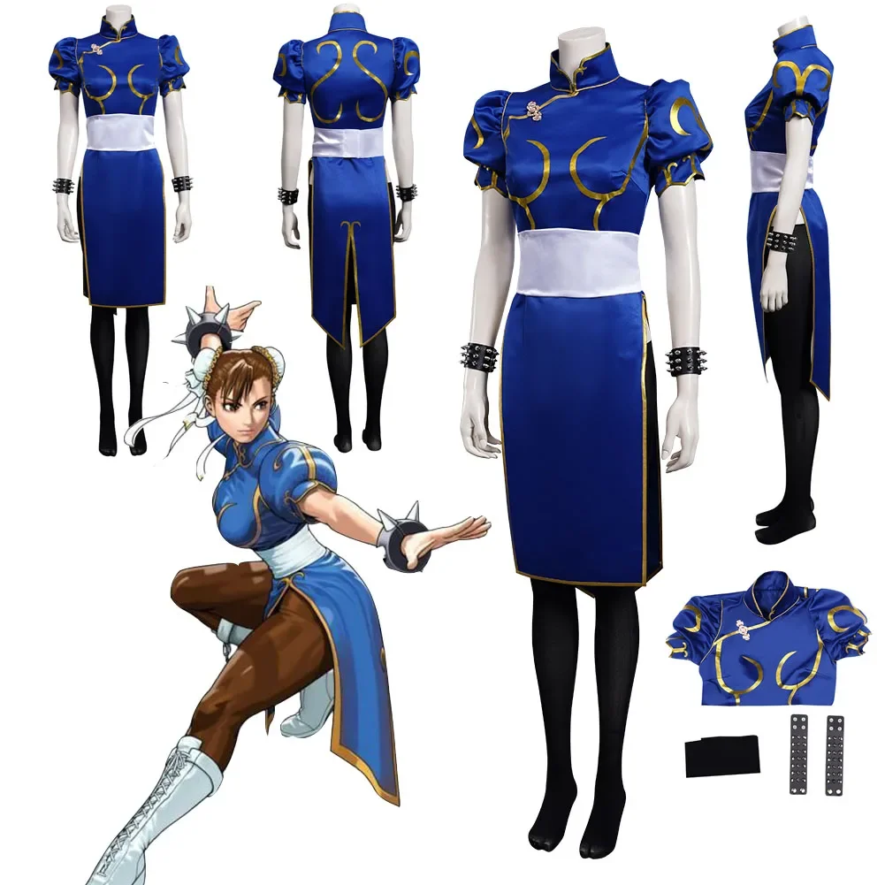 Spel Chun Li Volwassen Cosplay Kostuums, Heren En Dames Badpakken, Halloween Fantasie Kostuums, Carnaval, Rollenspel