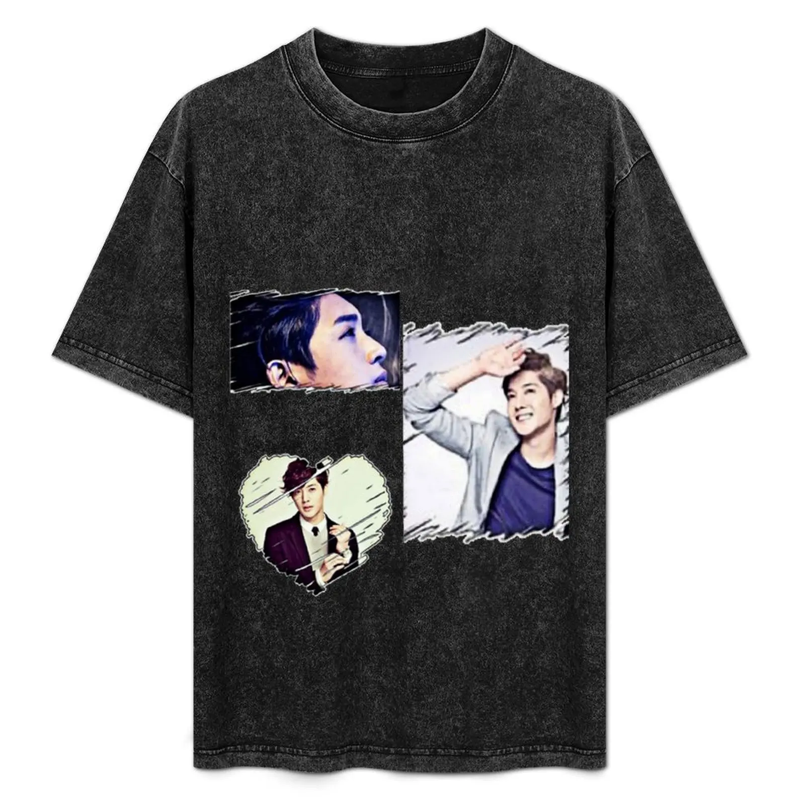 

Футболка Kim Hyun Joong Basic Daily Outfit с коротким рукавом