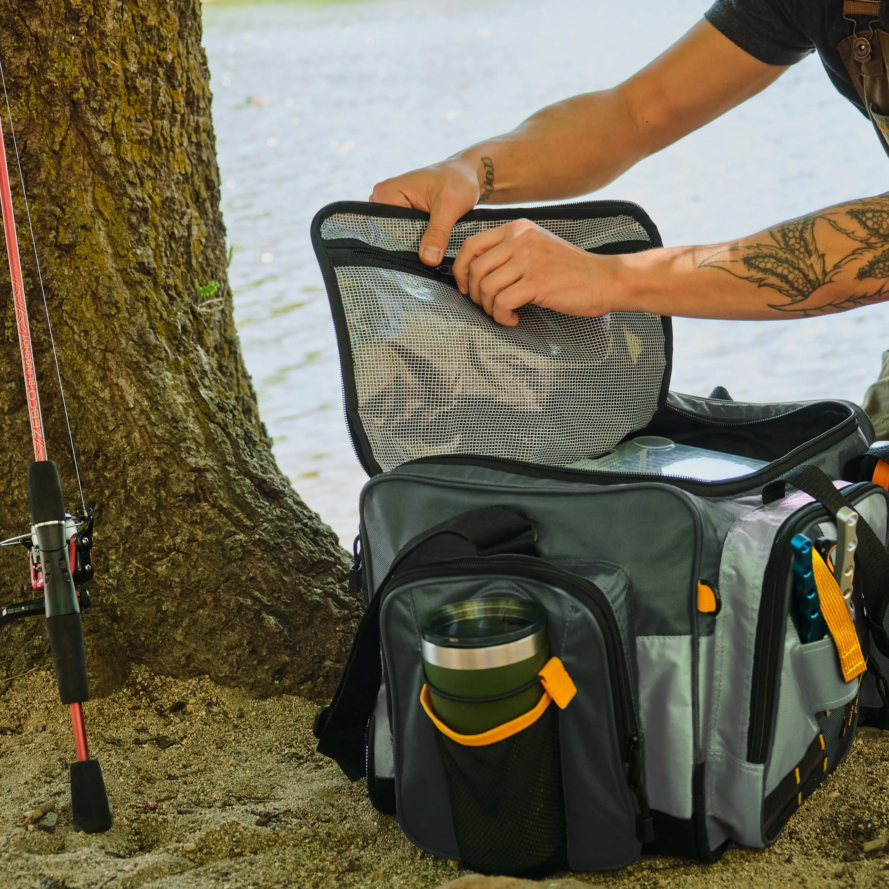 Okeechobee Fette extra große Angel geräte Tasche & Boxen, Polyester