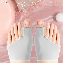 RHBJ 2Pcs=1Pair Toe Corrector Orthotics Feet Foot Care Bone Thumb Adjuster Correction Soft Pedicure Socks Bunion Straightener