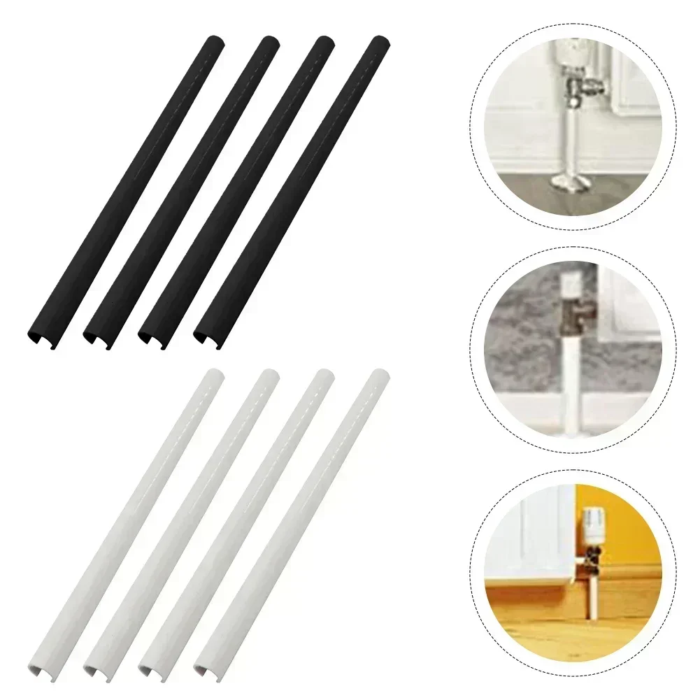 

4PCS Radiator Pipe Decoration Cover 200mm/300mm/500mm Adjustable Length Gas Water Heater Exhaust Pipe Wall Decoration Covering