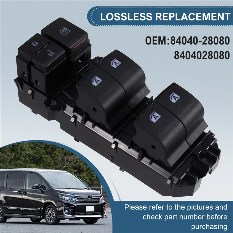 

ABQB-84040-28080 Автомобильный переключатель стеклоподъемника, электрический переключатель стекла для Toyota Esquire Noah Voxy 8404028080, автомобильные аксессуары