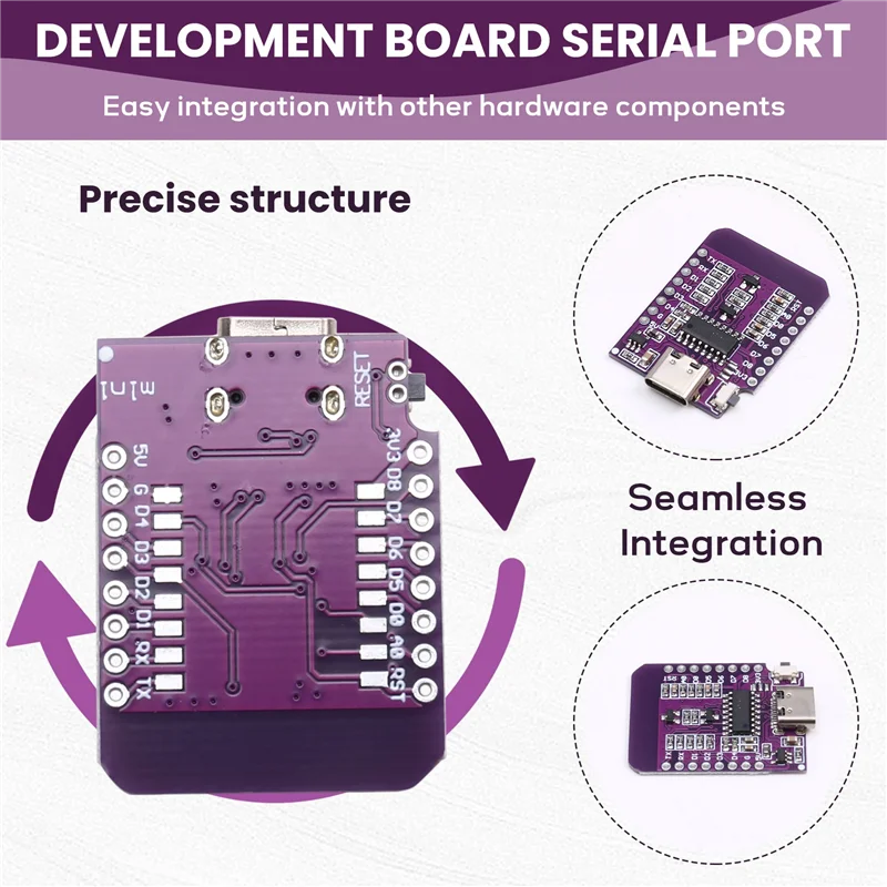 New!!ESP8266 D1 MINI Development Board Wifi Wireless Module, ESP-07S Serial Port Iot Compatible Enhanced Connectivity MINI D1