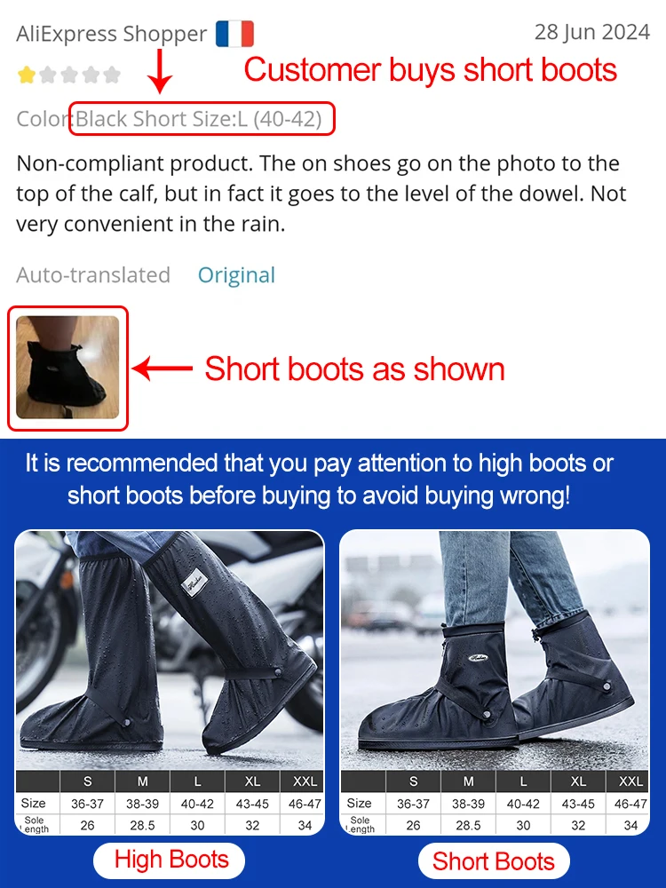 Rain Boot Shoe Cover Black Waterproof Reflector High Top Reusable Motorcycle Cycling Bike Clear Wear Shoes Dust Covers Men Women