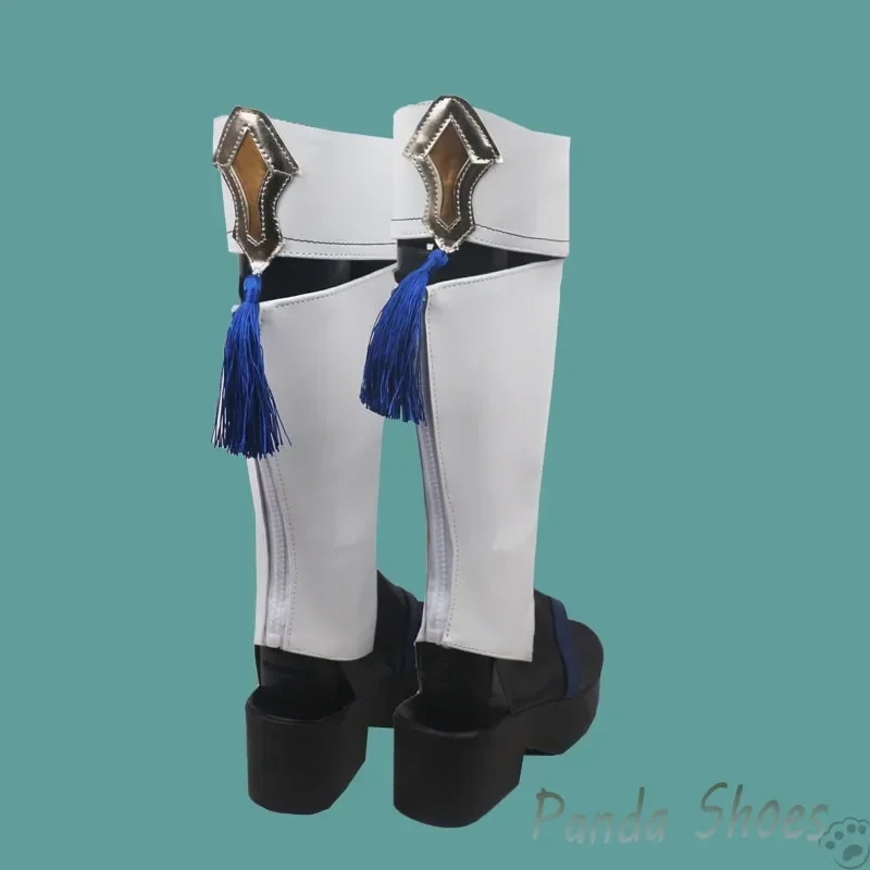 Genshinimpact Kunikuzushi Wanderer Cosplay Shoes Anime Game Clogs Long Boots Cosplay Costume Prop Shoes for Con Halloween Party