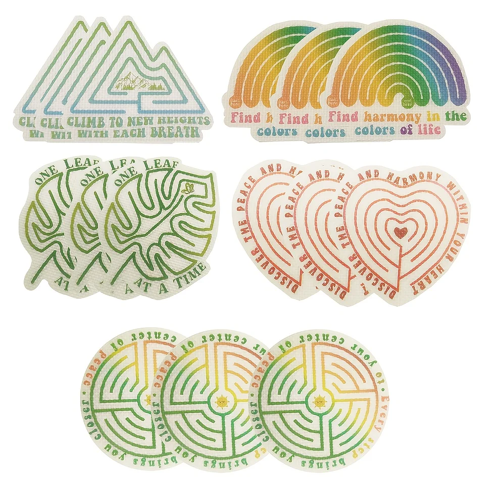 

30 Pcs Anxiety Sensory Stickers Fidgets Diamond Textured Calm Strips Calming Sticker for Adults & Teens Classroom Must Haves