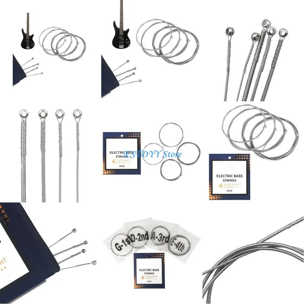 

G6DE 045-105 4-String Bass Strings Hexagonal Carbon Alloys Bass Strings Durability