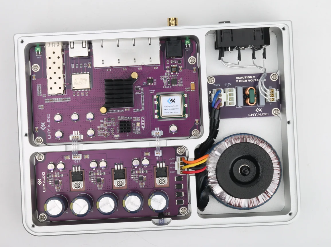 LHY AUDIO SW6 AS6 audio HIFI fever switch fully linear DC powered OCXO constant temperature crystal oscillator Upgrade SW6-SFP