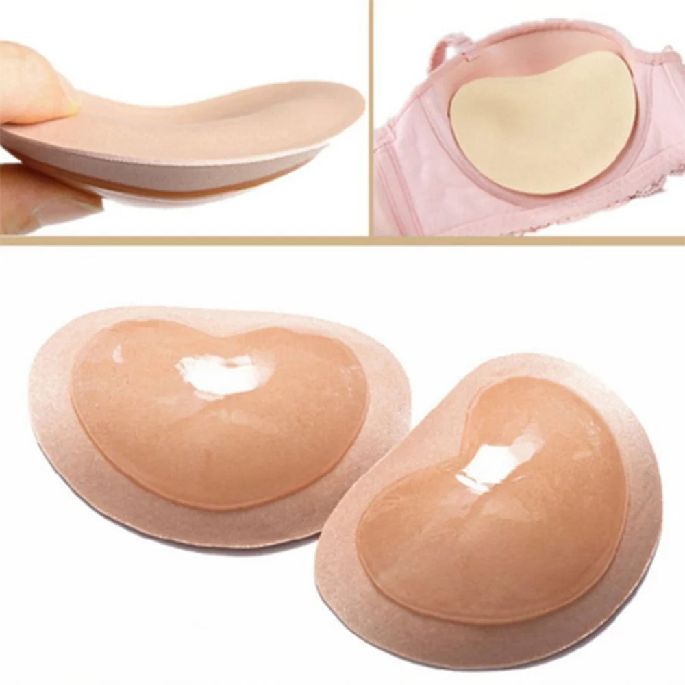 

Invisible Silicone Bikini Bra Super Sticky Self-Adhesive Mat Push-Up Chest Pad for Flat Chest Wedding Dress Bralette