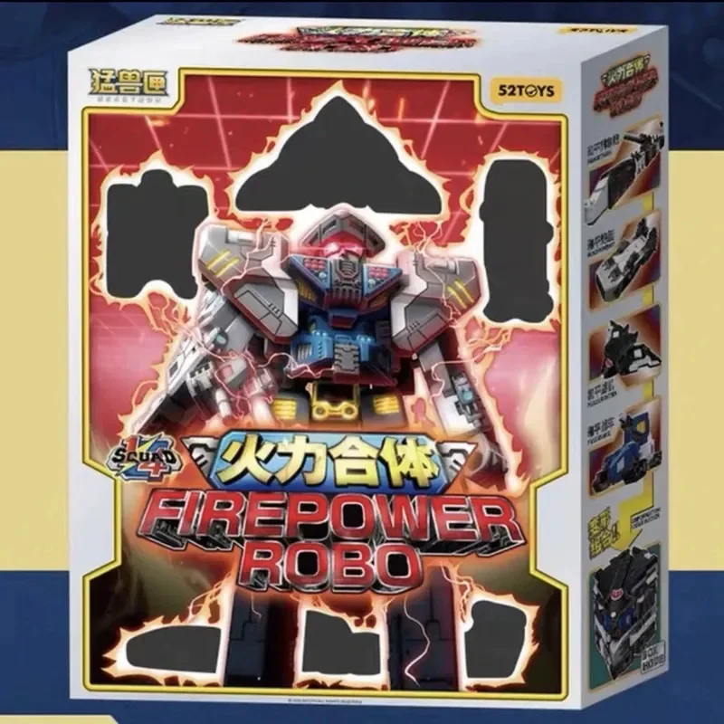 1/4 52TOYS ของเล่นยอดฮิต Beast Box ซีรีส์ Universal Squad Firepower Fusion Adjuster Fighter ของเล่นแปลงร่างหุ่นยนต์ ของขวัญวันหยุด