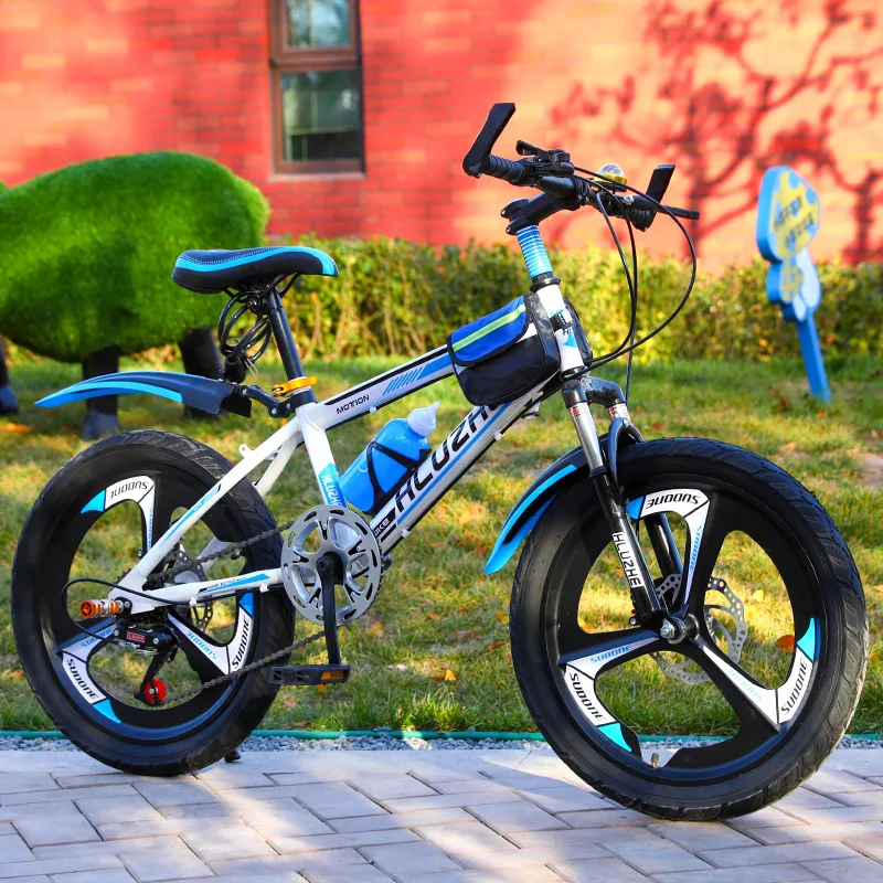 Kinderfiets 18/20/22 inch mountainbike dubbele rem jongens en meisjes fietsen tandwiel