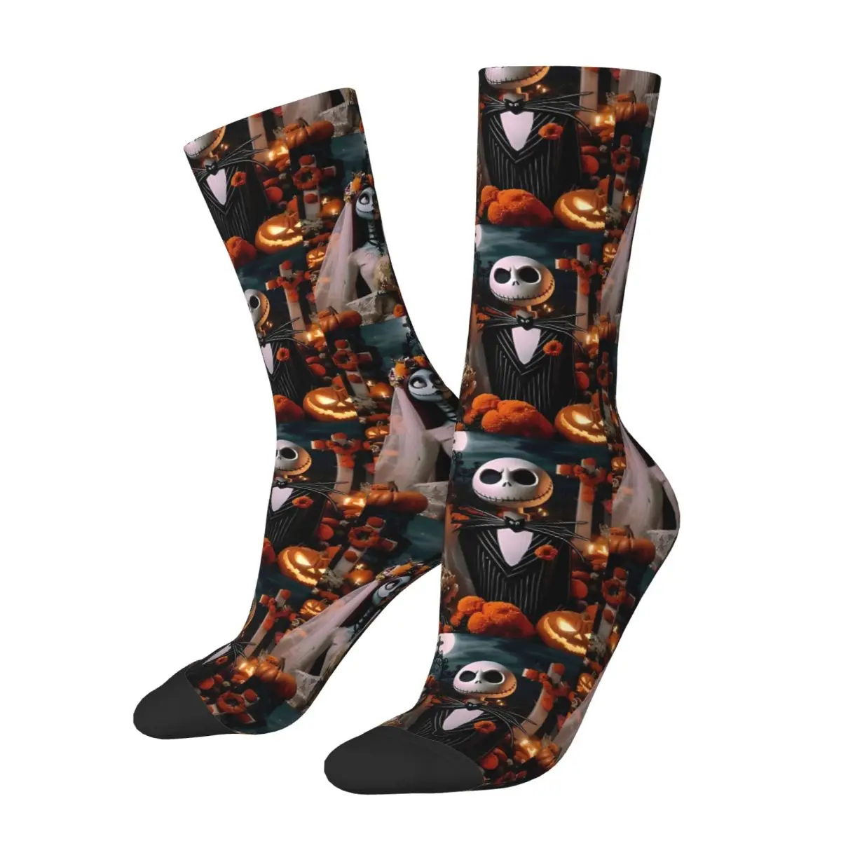 

Great Jack & Sally Of Day Of The Dead Socks Men Women The Nightmare Before Christmas Socks Harajuku Autumn Winter Socks Gift