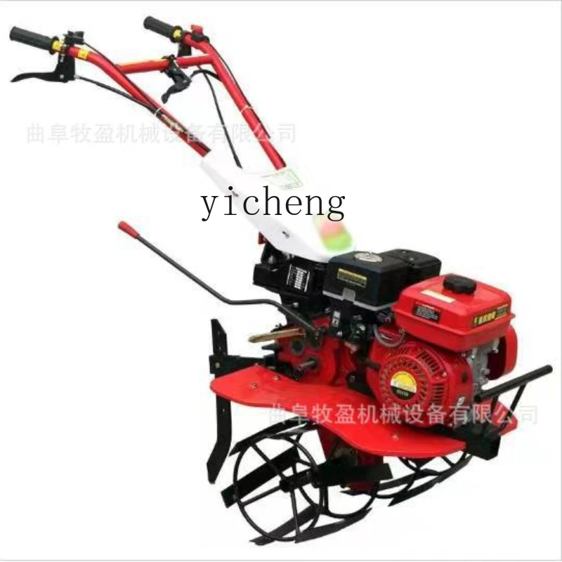 Zk Small Household Rotary Tiller High Horsepower Four-Wheel Drive Mini Tiller Diesel Ground Tiller