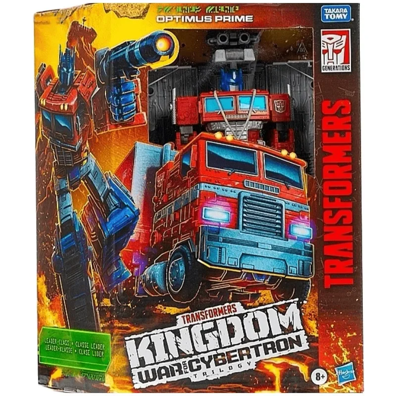 original TM Transformers G Series Kingdom WFC-K11 Optimus Prime Collect Figure Anime Robot Anime Action Models Kid Gifts Stitch