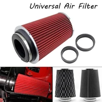 Filtro de Aire Deportivo Universal de 3 Pulgadas (76 mm) para Admisión de Aire Frío, Alto Rendimiento, con Abrazadera, Lavable, Repuestos Profesionales para Automóviles