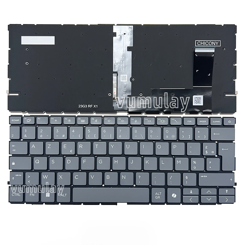 Clavier rétroéclairé espagnol/latin/AZERTY pour HP ProBook 440 G11 445 G11 640 G11,EliteBook 640 G11 645 G11,630 G11 635 G11 HSN-Q38C-4,HSN-Q39C-4