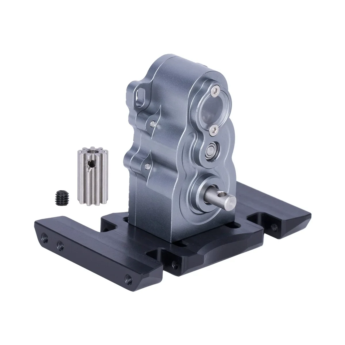 ชุดเกียร์โลหะ CNC แนวตั้ง ขนาดกลาง พร้อมสเก็ตบอร์ด สำหรับรถบังคับวิทยุ 1/10 Traxxas TRX4 SCX10 4WD LCG RC Crawler อะไหล่อัพเกรด