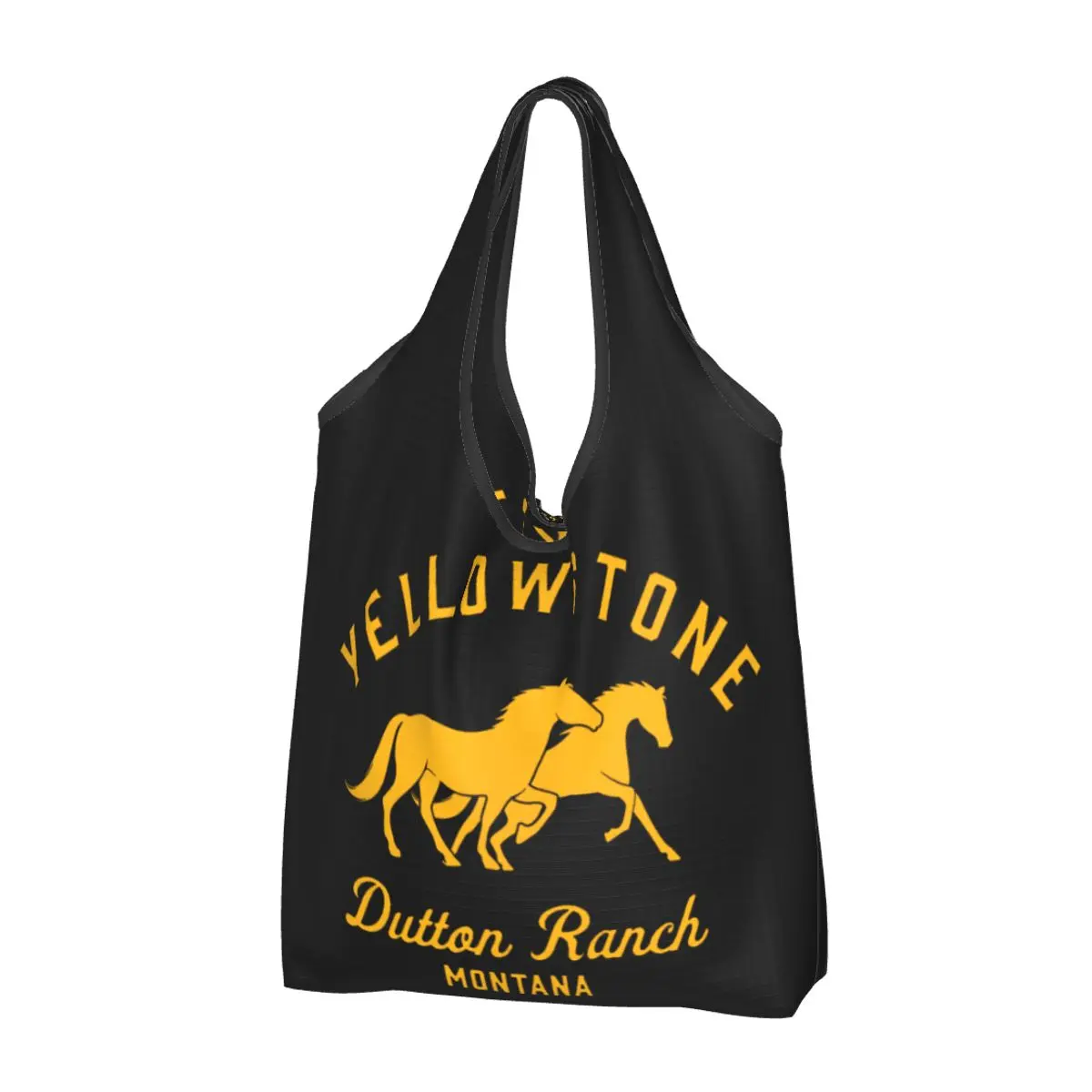 

Cute Printing Dutton Ranch Yellowstone Shopping Tote Bags Portable Shopper Shoulder Handbag