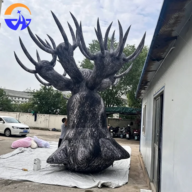 

Надувная модель дерева на заказ из ткани Оксфорд для Хэллоуина, рекламных мероприятий и декораций