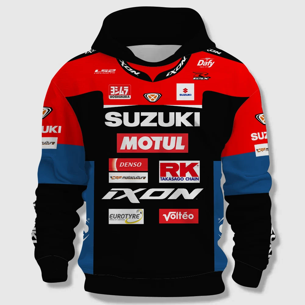 MOTO GP Moto all\'aperto Sport estremi Asciugatura rapida Abbigliamento da ciclismo Pullover da uomo di vendita caldo con cappuccio 2024 Nuovi top