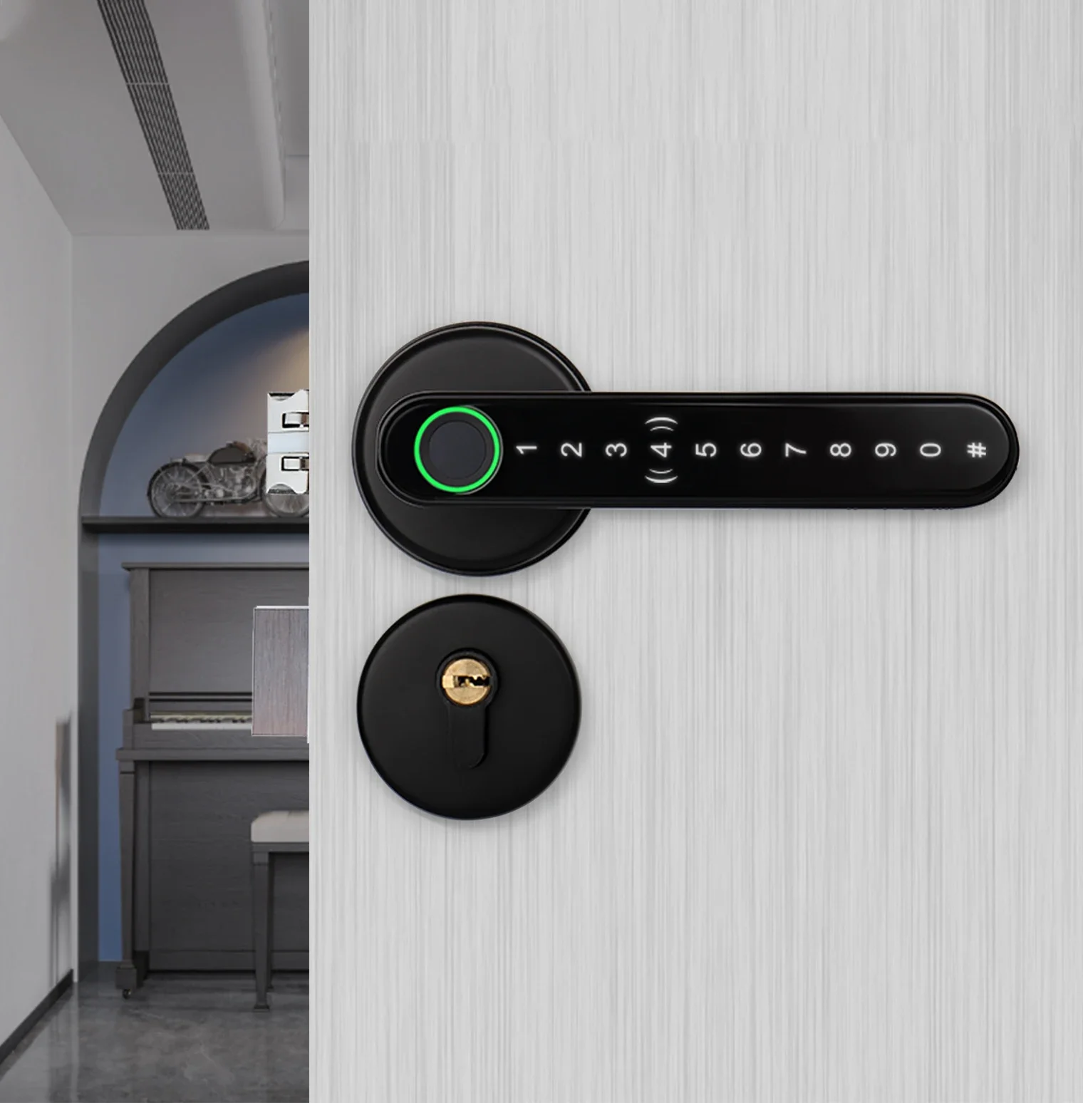 

z Lever handle Smart Lock Keyless Entry Biometric Digital