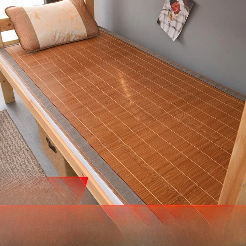 

Двусторонний бамбуковый охлаждающий коврик, складная односпальная кровать из ледяного шелка, специальное летнее постельное белье Dormi, 90x90 см, полосатый узор