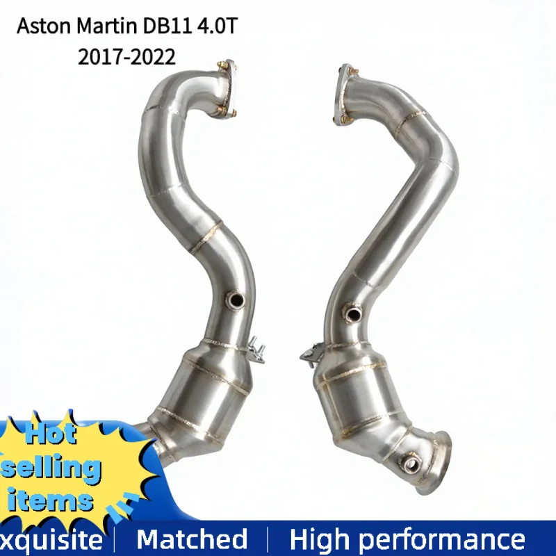 Stainless Steel Exhaust Downpipe for Aston Martin DB11 4.0T 2017-2022 Exhaust Pipe Retrofit Car Performance Accessories