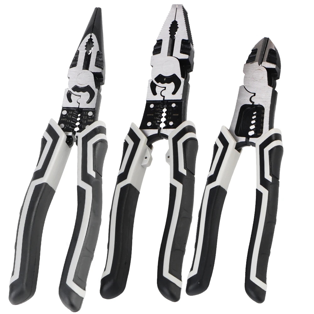 

Needle Nose Pliers Wire Cutters Electrician Pliers Diagonal Pliers Multifunctional Crimping Stripping Pliers Hardware Hand Tools
