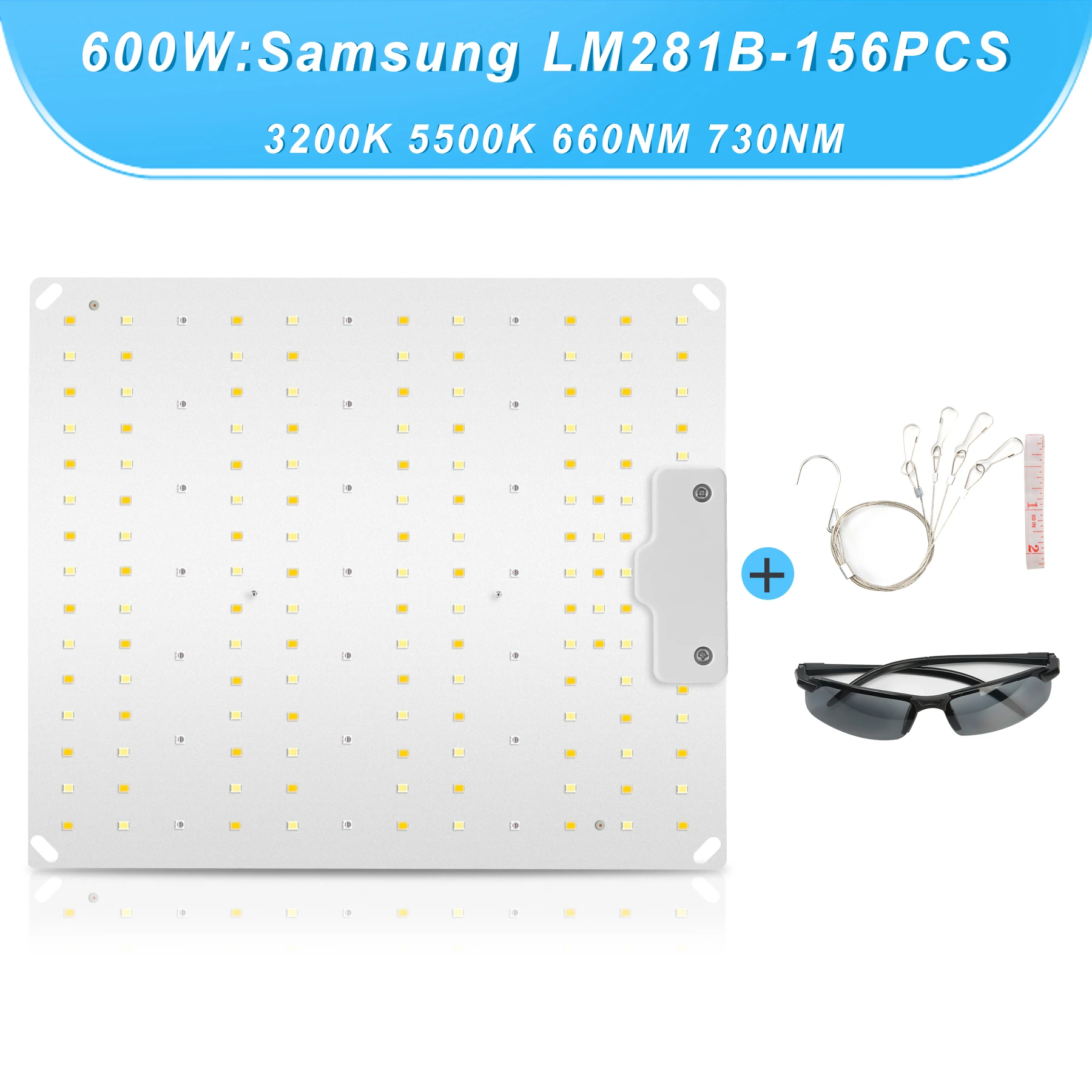 1000W Led Grow Light Met Samsung Diode Volledige Spectrum Stille Quantum Board, gebruikt Voor Indoor Kas Tent Hydrocultuur Plant