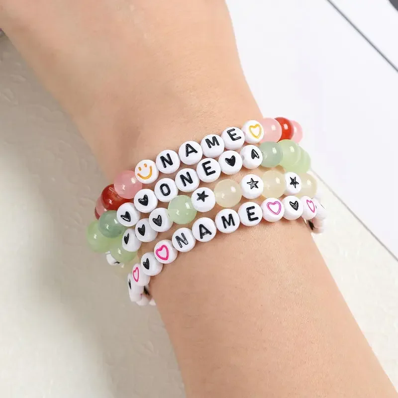 Friendship Bracelets Making Kit with Letter Beads