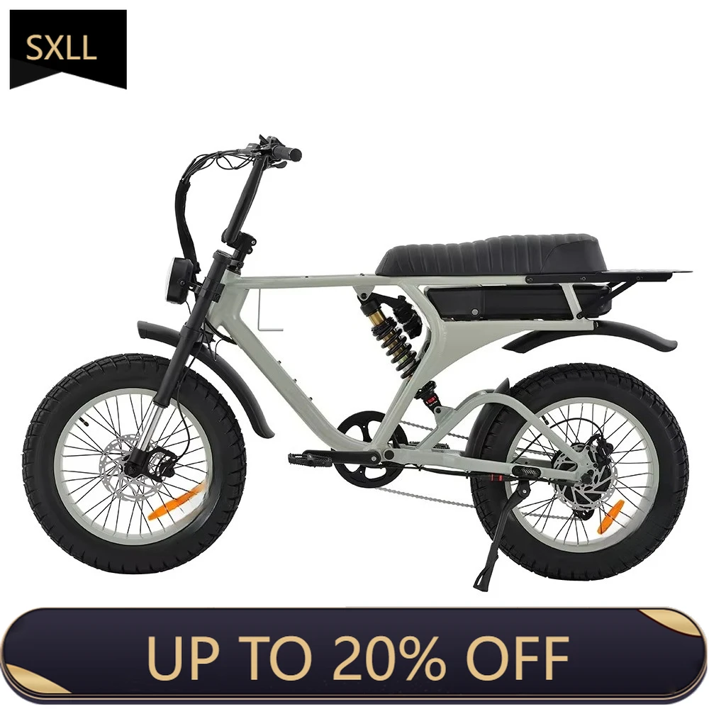 

SXLL Electric mountain bike 1000W 52v bearing suspension aluminum alloy frame expressway
