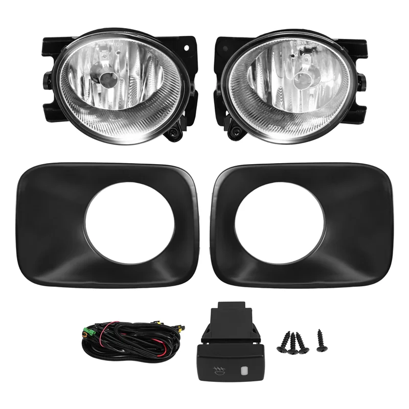 

Car For Honda Pilot 2009-2015 1 Set Front Fog Light Assembly With Halogen Bulbs H11 Harness Switch Upgrade Kit