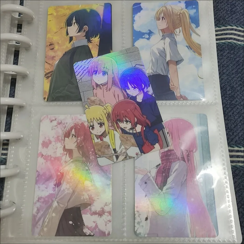 96 PCS BOCCHI THE ROCK Anime Laser Gotoh Hitori Cosplay Rounded Corners LOMO Card Postcard Christmas Gifts Girls