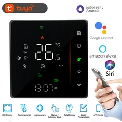 Tuya akıllı yaşam Wifi termostat gaz kazanı ve sıcak yerden ısıtma ev sıcaklık kontrol cihazı SmartThings Alexa Google Siri