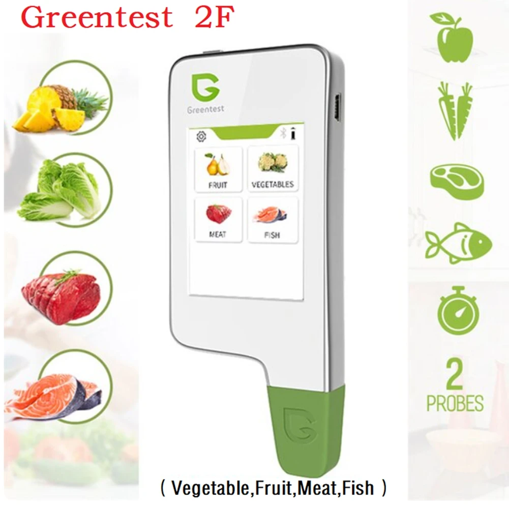 Greentest 2F Nitrate Tester Food Safety Detector Portable Food Nitrate Tester Vegetable, Fruit, Meat, Food Tester