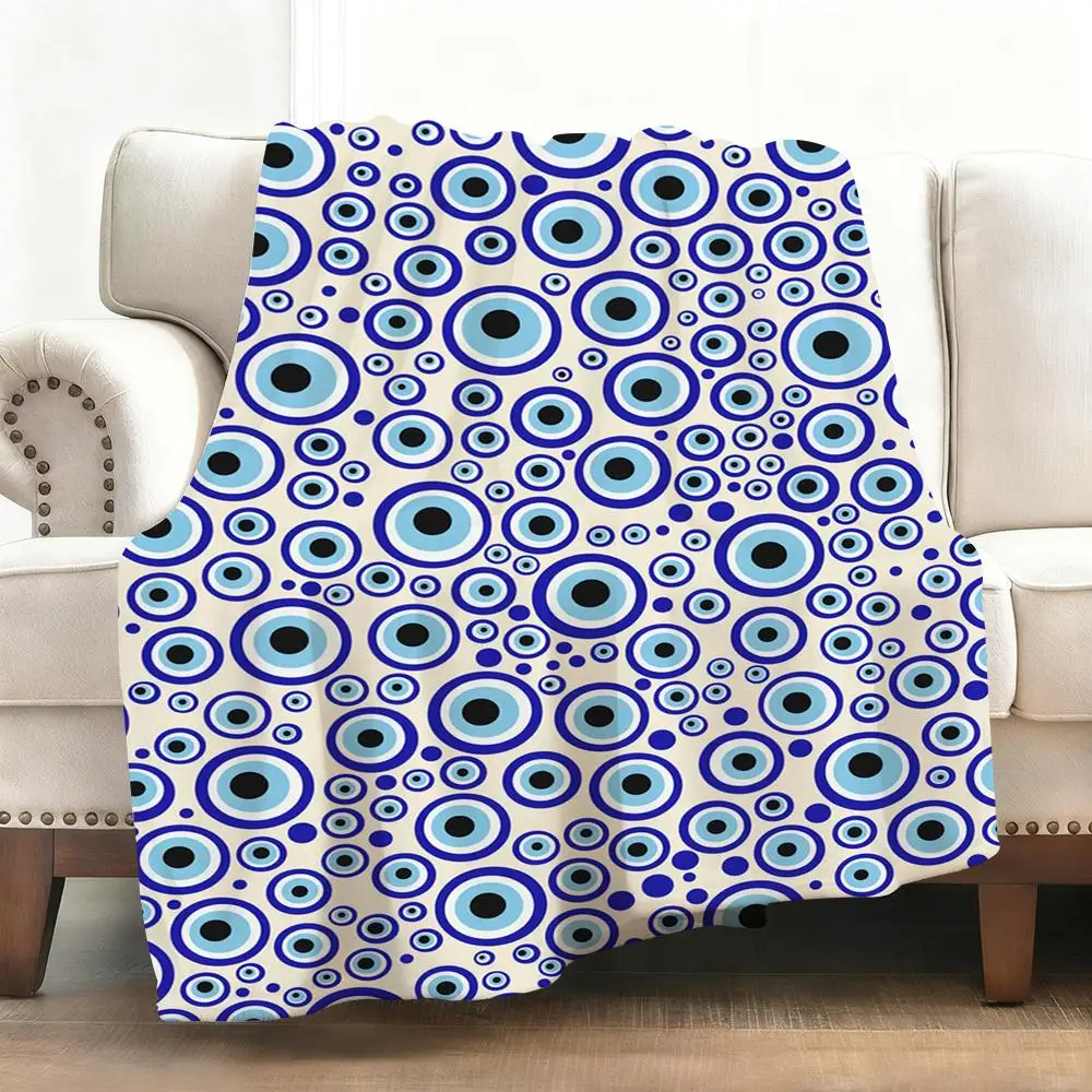 Y-Yayoi Kusama Art Flower Throw Soft Flannel Blanket Warm Knee Skin-Friendly Throw for Sofa Office Bed Traveling Winter Oversize