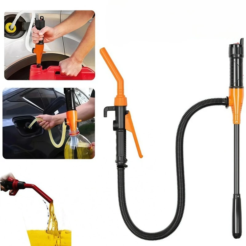 Electric Oil Suction Pump Car Gas Oil Pump Portable for SUV Truck RV Boat Water Oil Absorption Fuel Tank Tool Without Battery