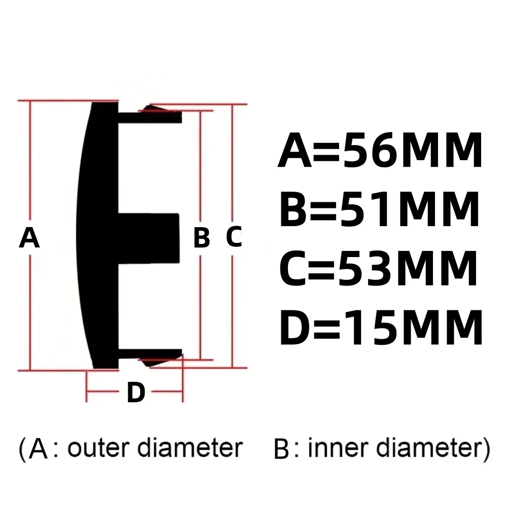 4 قطعة 56 مللي متر (51 مللي متر I.D) Wolfsburg شعار Bagde سيارة عجلة مركز قبعات عجلات محور حافة Hubcaps غطاء استبدال لشركة فولكس فاجن اكسسوارات التصميم #2