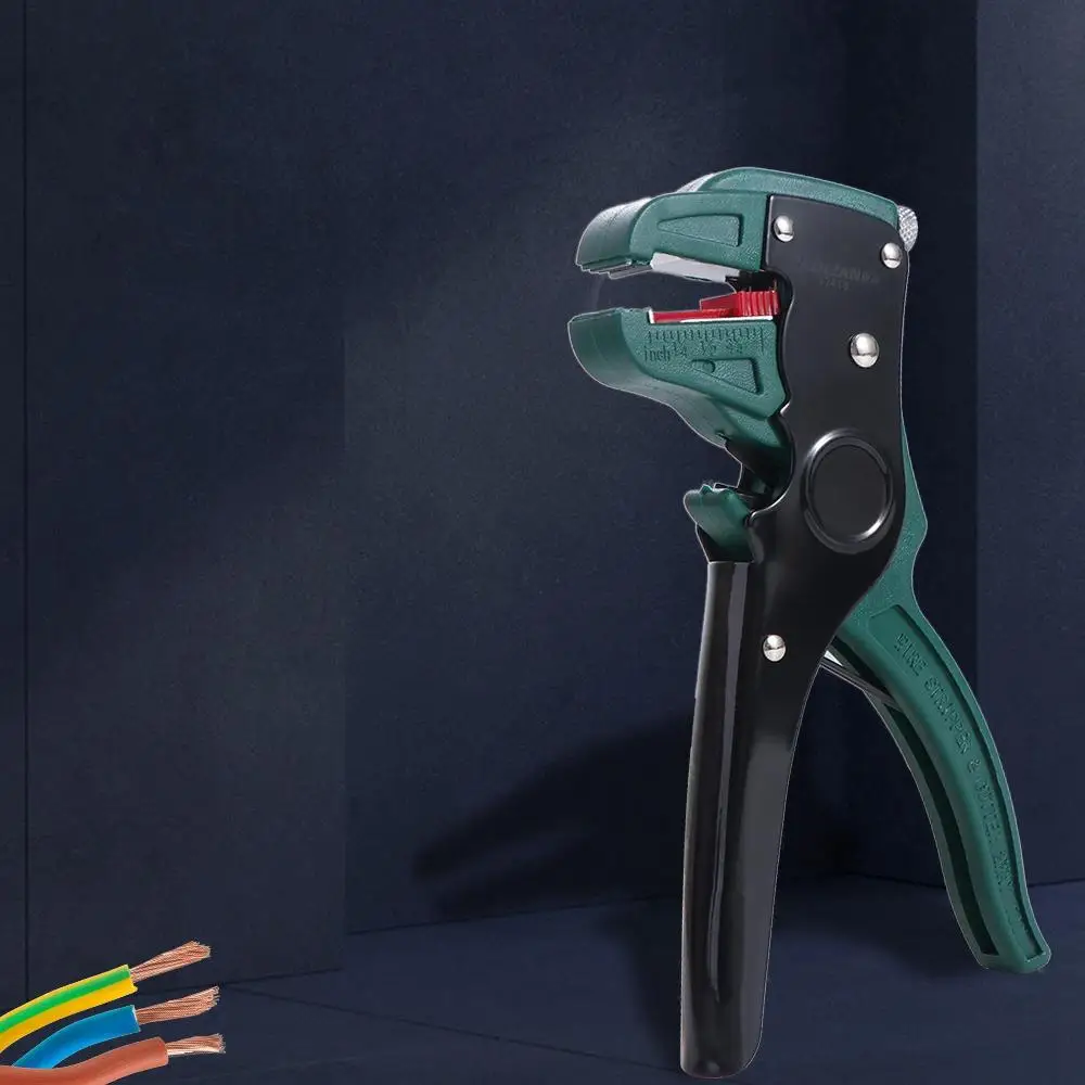 

Flatwire Cutter Automatic Wire Stripper 0.2 to 4mm Range Length Fast Wire Cutting Stripping Plier Ergonomic Handle