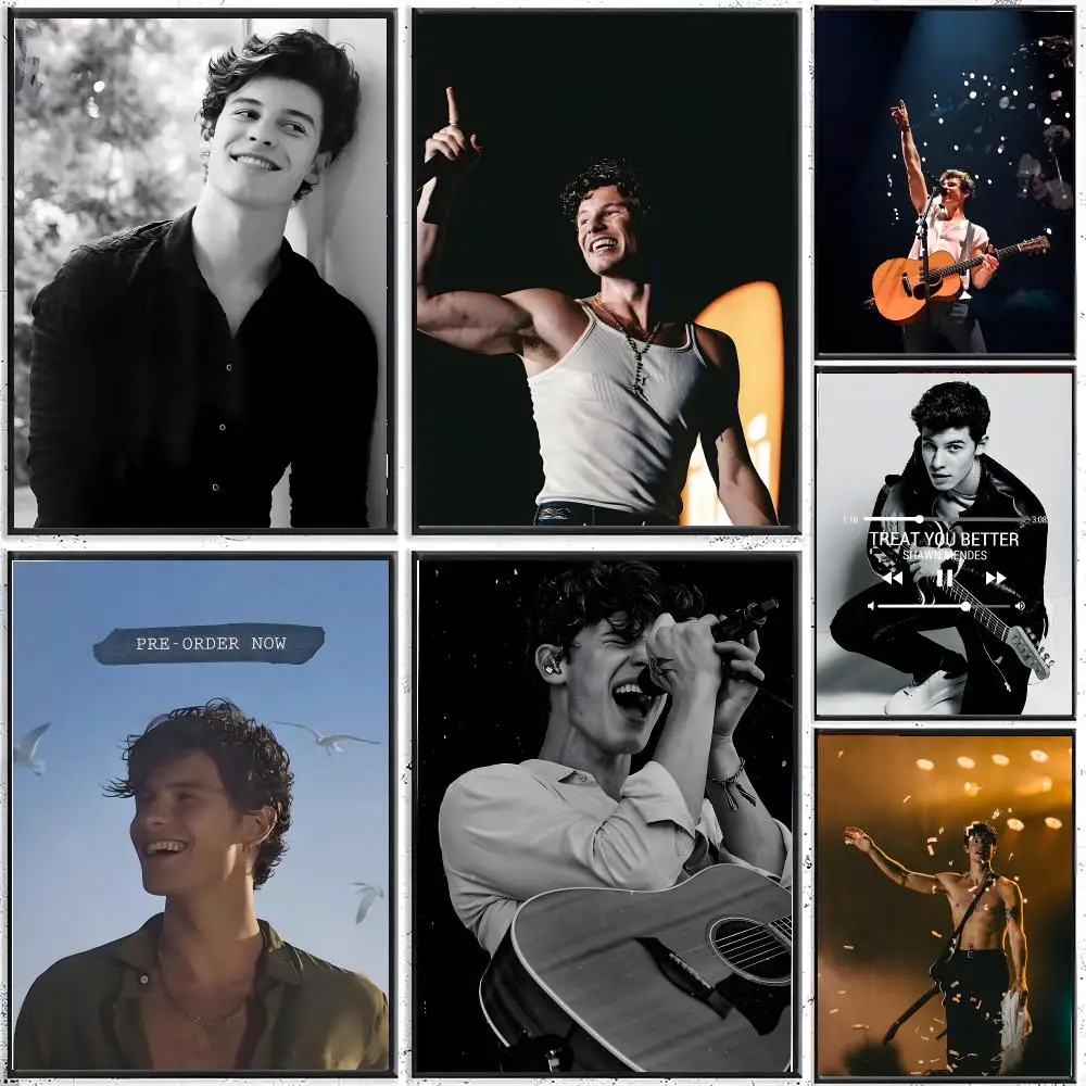 singer pop S-Shawn Mendes Poster Modern Indoor Wall Decor & Aesthetic Home Space Design
