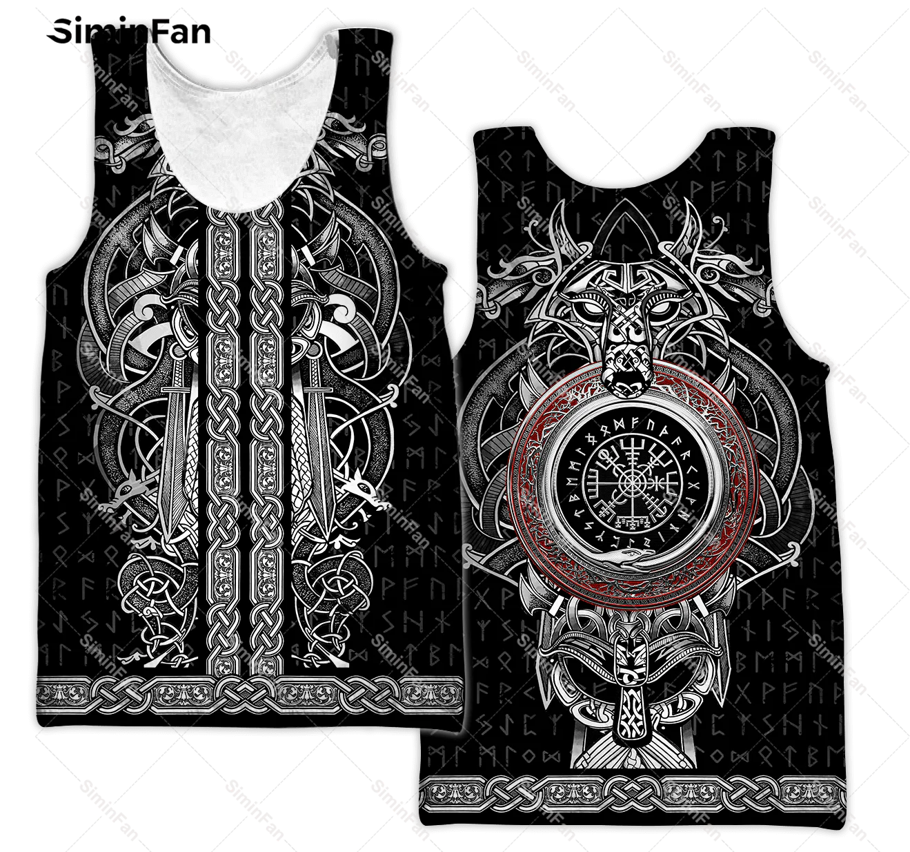 

Viking 3D All Over Printed Tank Tops Casual Vest Mens Summer Sleeveless Tee Female Singlet Unisex Shirts Hawaiian Undershirt-1