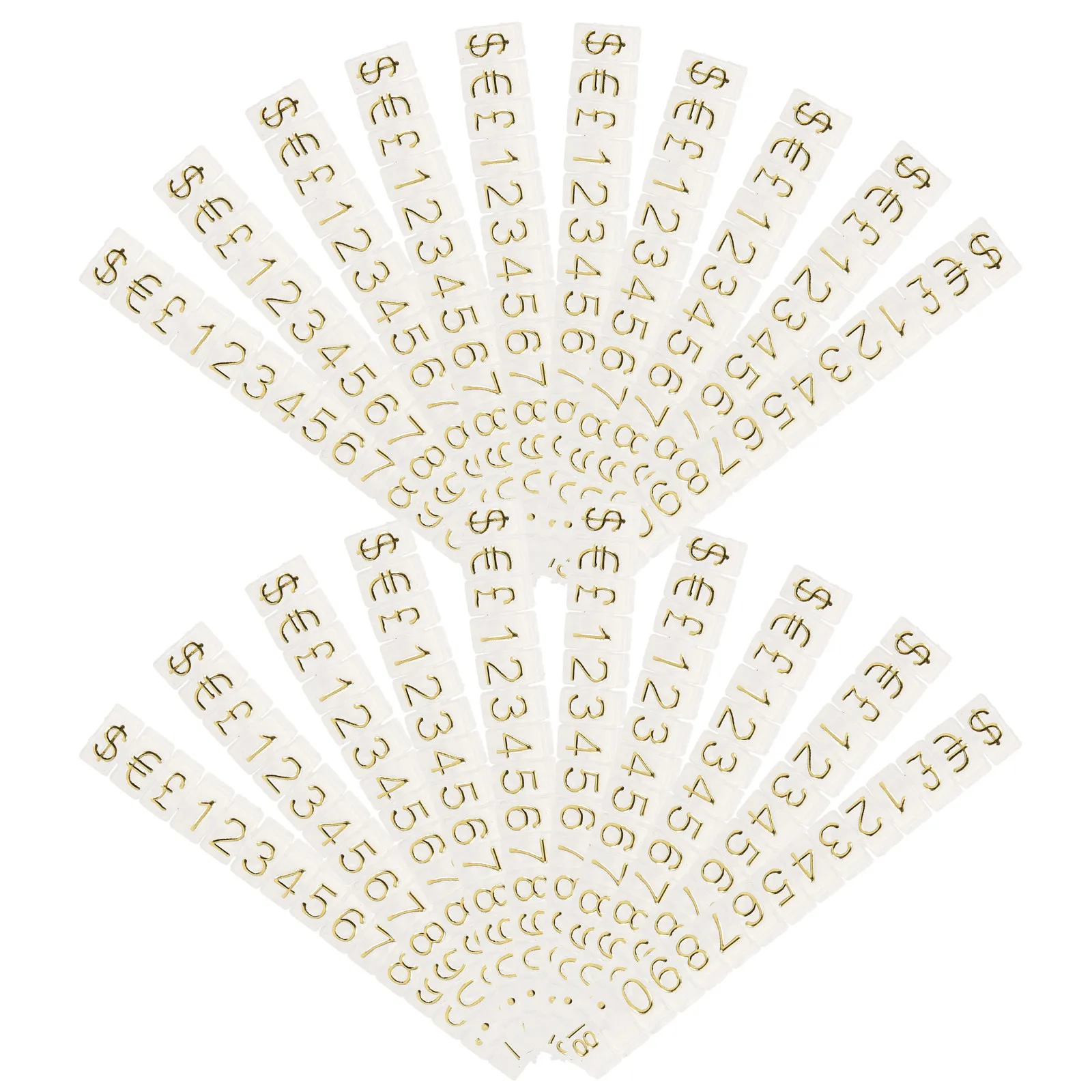 

20Pcs Price Tag Cube Jewelry Tags Adjustable Display Stand Retail Counter Pricing Block for Store Market Use Price Tags