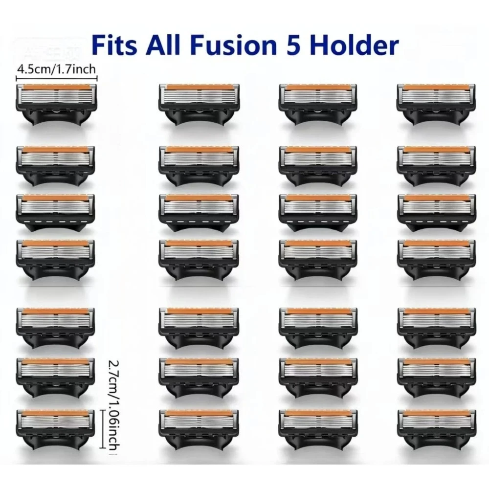 

5-layer Men's Razor Power Shaving Shaver Male Face Beard Hair Trimmer 5 Layer Blades Replacement Refills Razor Holder