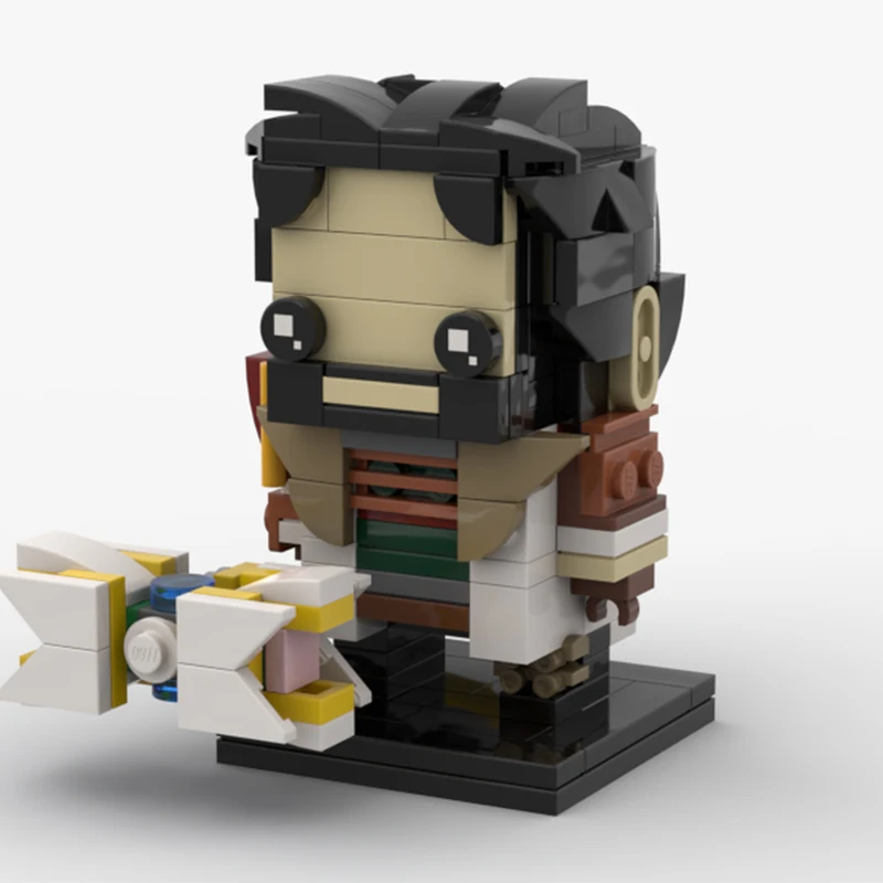 

223 шт. MOC Jayce Arcane BrickHeadz минифигурка DIY образовательная сборка строительные блоки набор для детей подарок на день рождения и Рождество