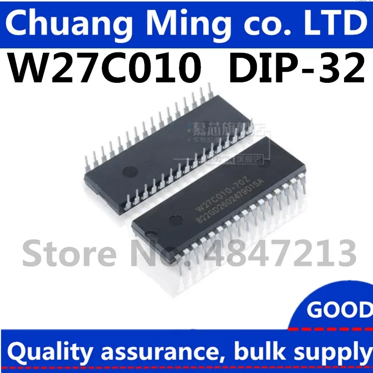 Free Shipping 50pcs/lots W27C010-70 W27C010 DIP-32 W27E010 IC In stock!