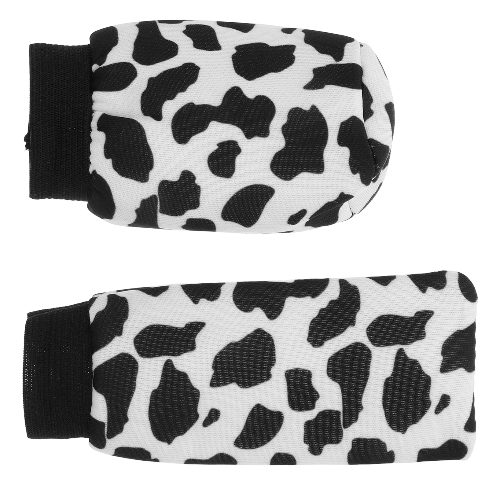 

1 Set Car Cover Gear Shift Knob Sleeve Cow Print Soft Durable Universal Fit Car Interior Accessory Handle