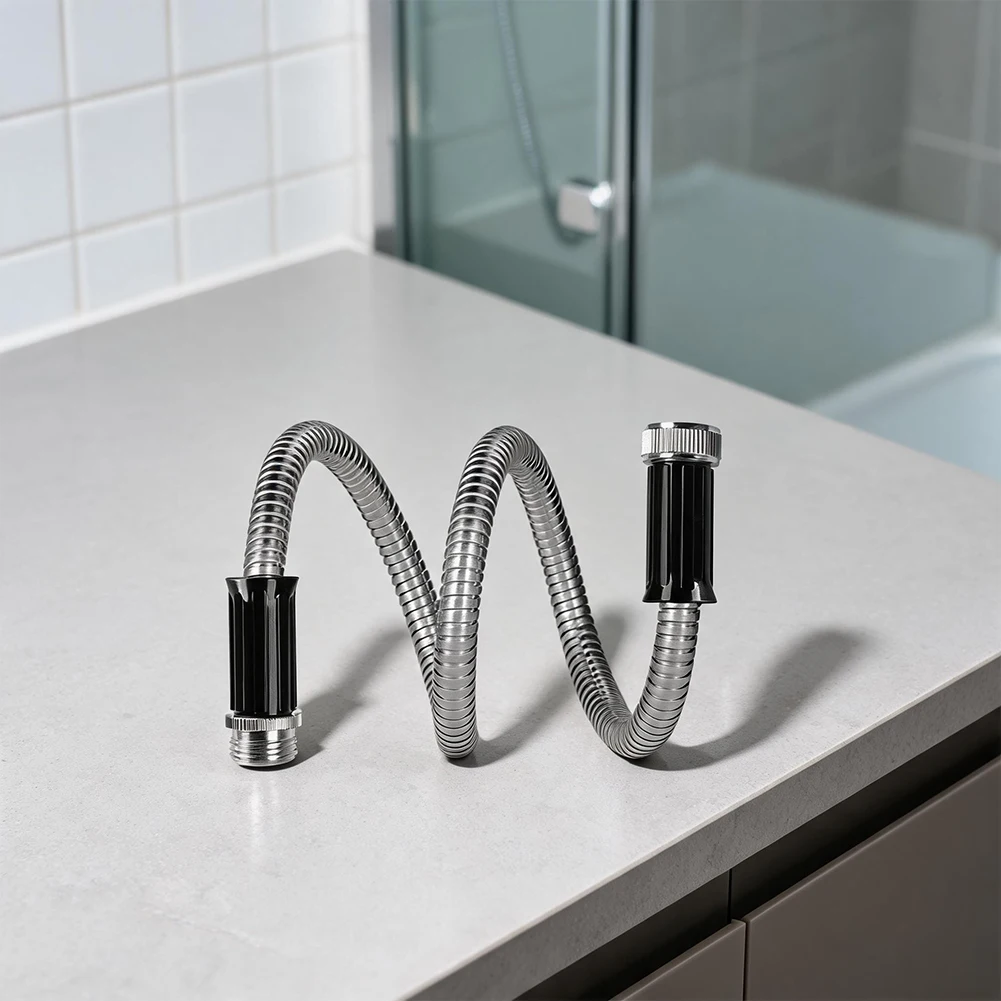 Lightweight Flexible Garden For Hose Extension in 304 Stainless Steel for Car Washing Dehumidifier Drain and Yard Use